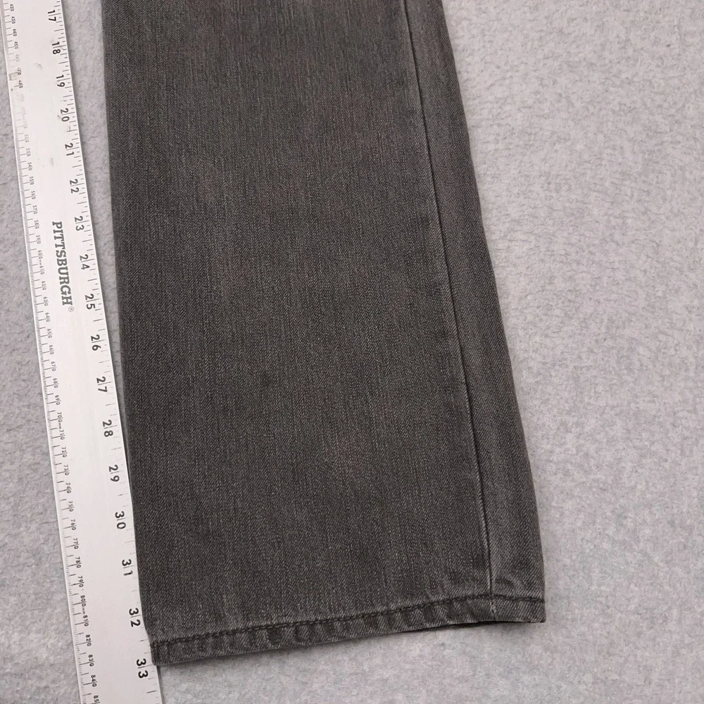 Levi's 514 Jeans Men's 33X33 Gray‎ Denim Slim Straight Faded Faux Flap Pocket